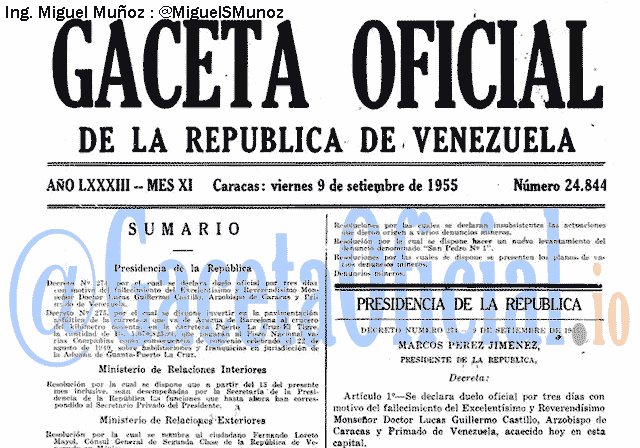Gaceta Oficial 24844 del 9 Septiembre 1955