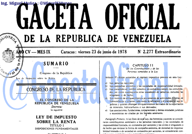 Gaceta Oficial 2277 del 23 Junio 1978