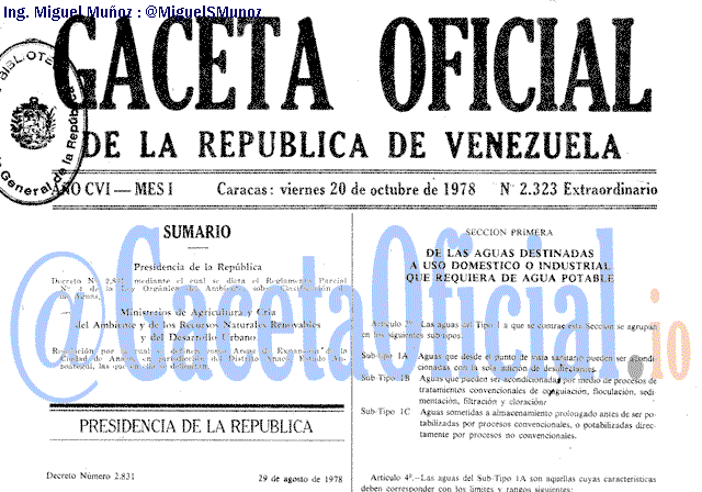 Gaceta Oficial 2323 del 20 Octubre 1978