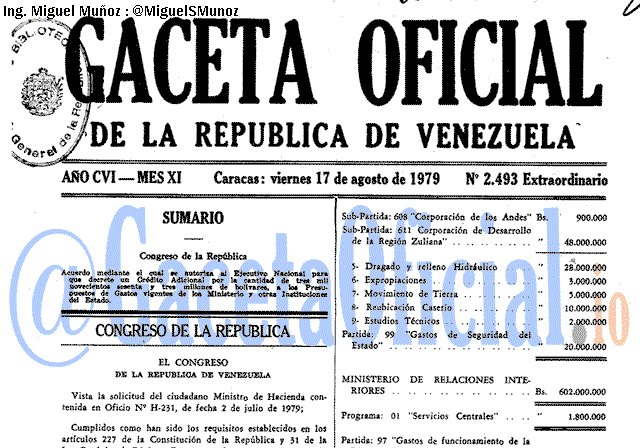 Gaceta Oficial 2493 del 17 Agosto 1979