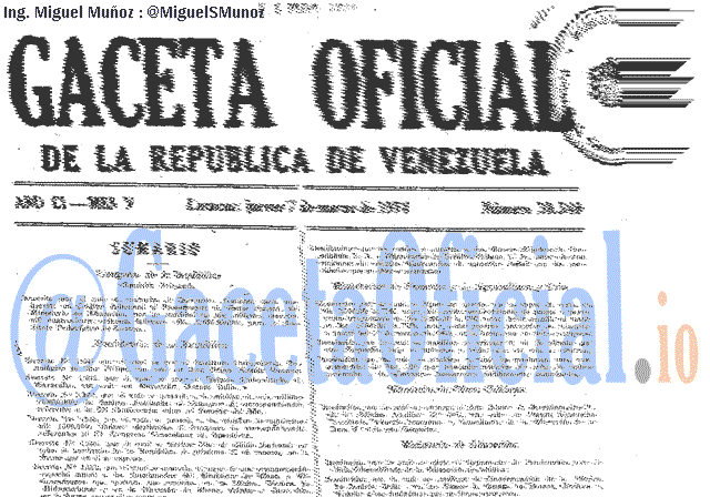 Gaceta Oficial 30346 del 7 Marzo 1974