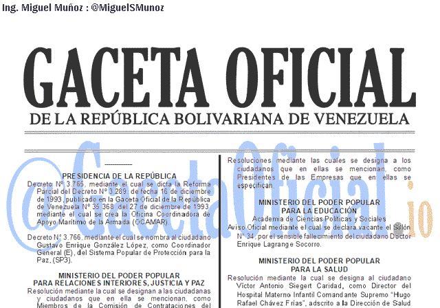 Gaceta Oficial 41587 del 15 Febrero 2019 Gaceta Oficial 41587 del 15 Febrero 2019