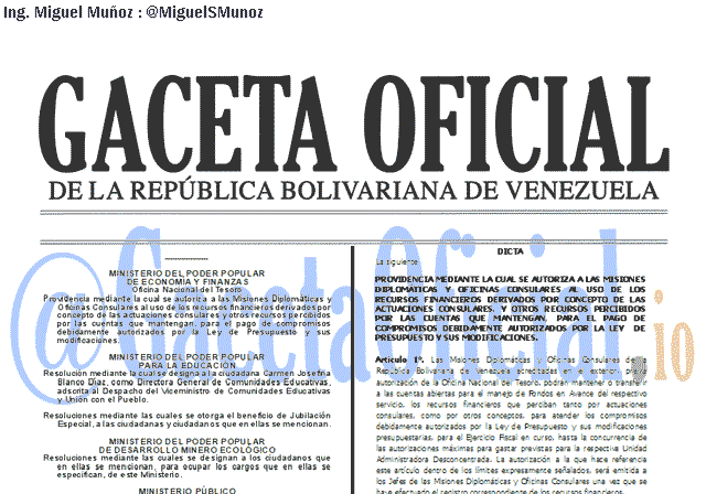 Gaceta Oficial 41600 del 18 Marzo 2019 Gaceta Oficial 41600 del 18 Marzo 2019