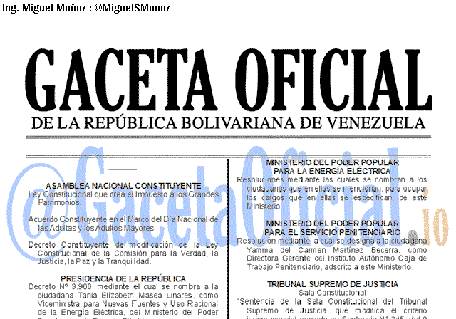 Gaceta Oficial 41667 del 3 Julio 2019 Gaceta Oficial 41667 del 3 Julio 2019