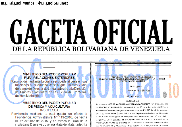 Gaceta Oficial 41771 del 29 Noviembre 2019 Gaceta Oficial 41771 del 29 noviembre 2019