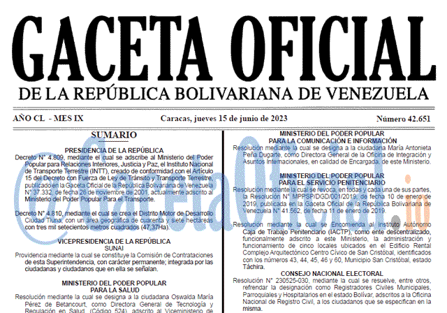 Gaceta Oficial, Gaceta 42651, Gaceta 42651 HD, Gaceta #42651, Gaceta Oficial Venezuela #42651