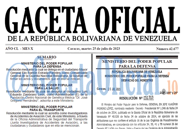 Venezuela Gaceta Oficial 42677 del 25 julio 2023 Gaceta Oficial, Gaceta 42677, Gaceta 42677 HD, Gaceta #42677, Gaceta Oficial Venezuela #42677