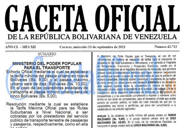 Venezuela Gaceta Oficial 42713 del 13 septiembre 2023 Gaceta Oficial, Gaceta 42713, Gaceta 42713 HD, Gaceta #42713, Gaceta Oficial Venezuela #42713