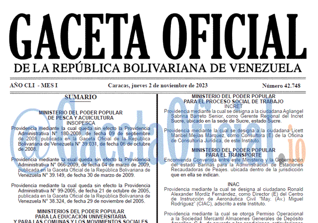 Gaceta Oficial, Gaceta 42748, Gaceta 42748 HD, Gaceta #42748, Gaceta Oficial Venezuela #42748