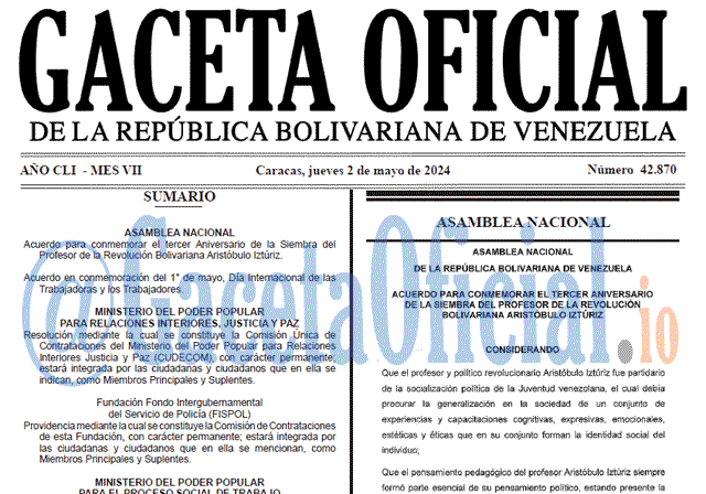 Gaceta Oficial, Gaceta 42870, Gaceta 42870 HD, Gaceta #42870, Gaceta Oficial Venezuela #42870
