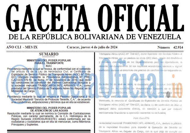 Venezuela Gaceta Oficial 42914 del 4 julio 2024 Gaceta Oficial, Gaceta 42914, Gaceta 42914 HD, Gaceta #42914, Gaceta Oficial Venezuela #42914