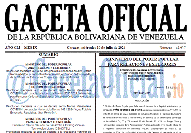 Gaceta Oficial, Gaceta 42917, Gaceta 42917 HD, Gaceta #42917, Gaceta Oficial Venezuela #42917