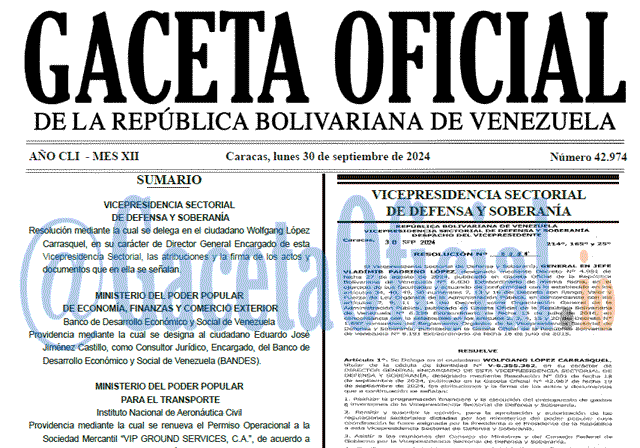 Gaceta Oficial, Gaceta 42974, Gaceta 42974 HD, Gaceta #42974, Gaceta Oficial Venezuela #42974