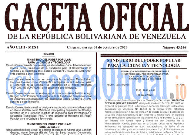 Gaceta Oficial, Gaceta 43246, Gaceta 43246 HD, Gaceta #43246, Gaceta Oficial Venezuela #43246