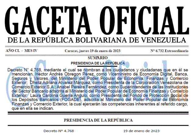 Gaceta Oficial, Gaceta 6732, Gaceta #6732, Gaceta Oficial Venezuela #6732